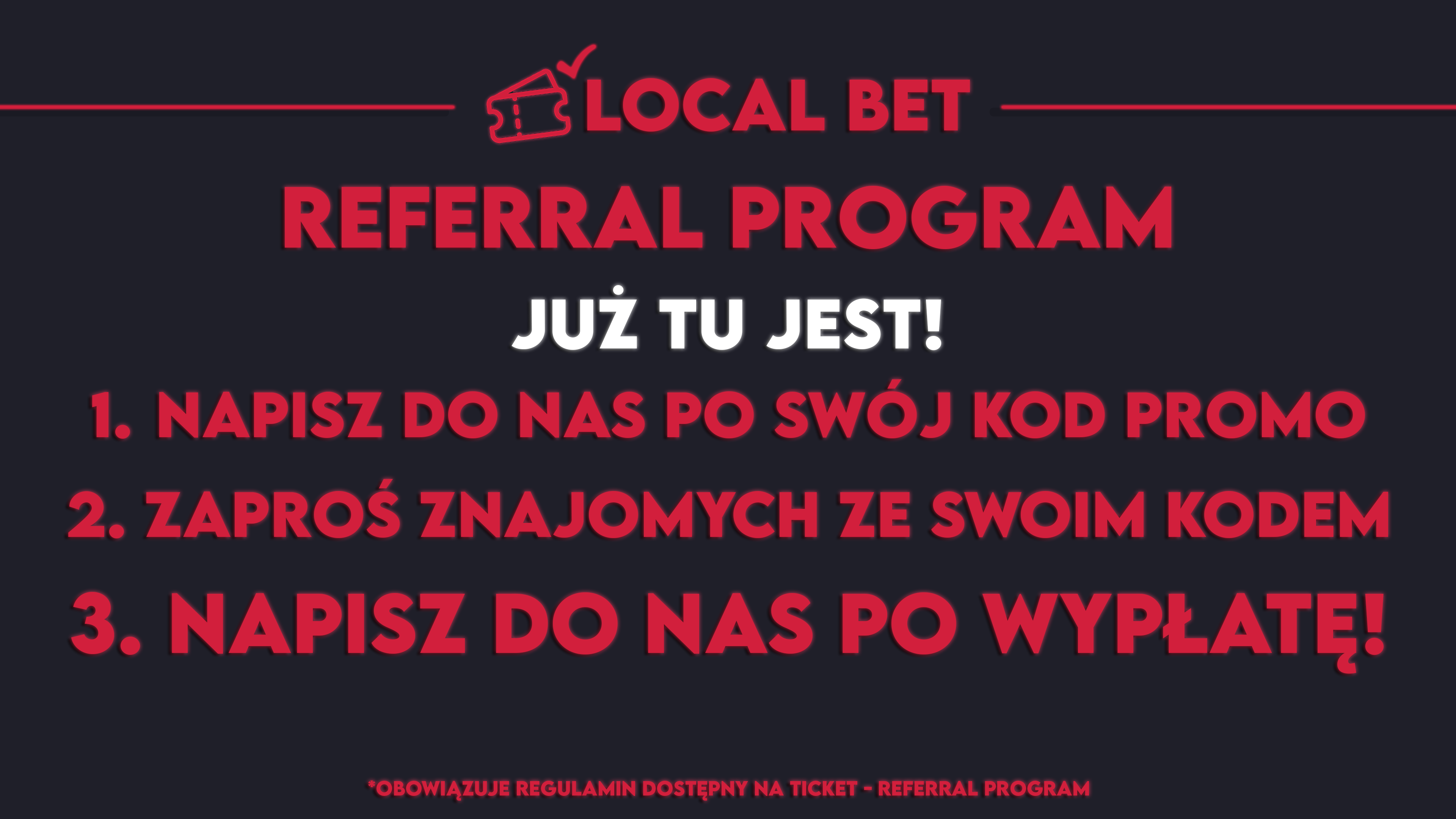 Program Referral - Zarabiaj z Localbet